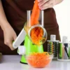 Vegetable Chopper, Multi-Function Shredder Hand Roll Rotary Cutter Gra